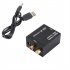 192k Digital To Analog Audio Converter Receiver Coaxial Toslink To Analog Stereo Low Latency Audio Adapter single host