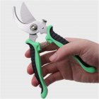 19cm Pruning Shears Stainless Steel Gardening Pruning Tree Cutter Household Non-slip Cutting Tools Set as shown