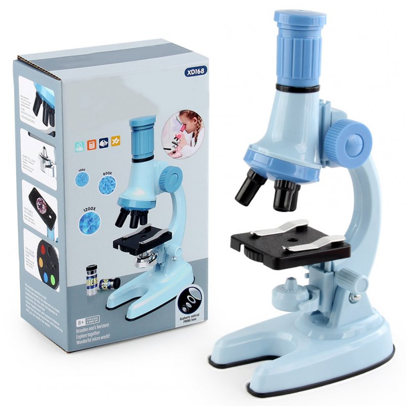 Children Microscope Toys School Biology Lab Science Experiment Kit Education Scientific Toys For Boys Girls 