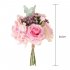 1Bunch Aritifical Fabric  Flower Bouquet Wedding Ornament Household Decoration Champagne