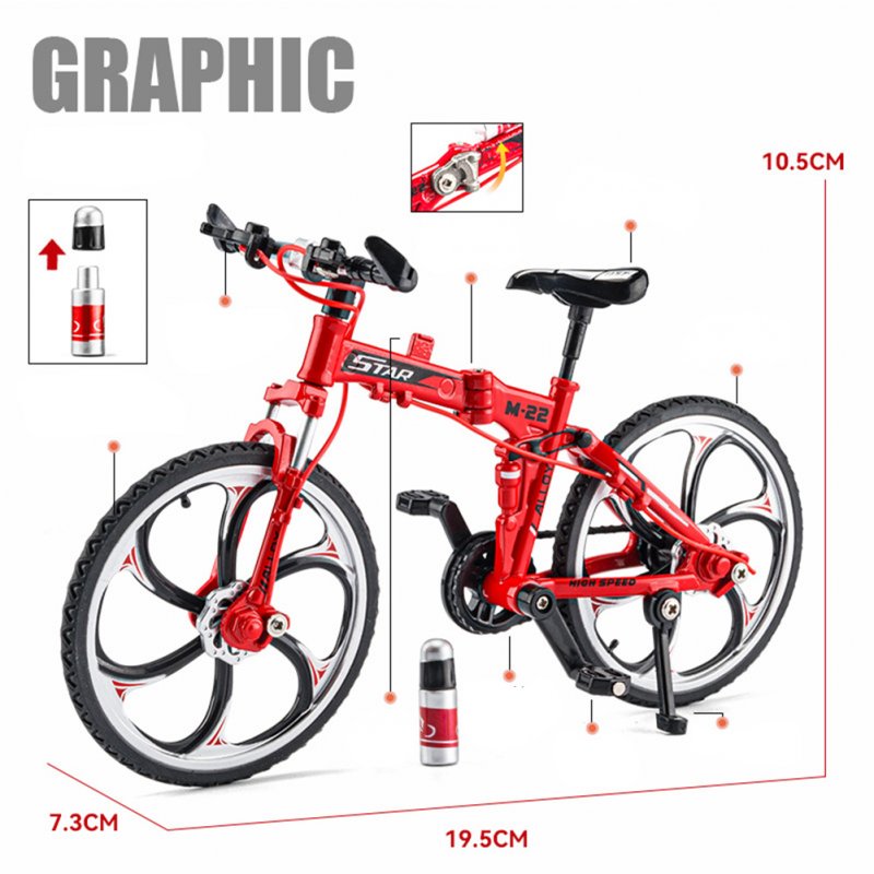 1/8 Alloy Mountain Bike Model Simulation Sliding Steering Mtb Bicycle Toys For Children Gifts Collection 