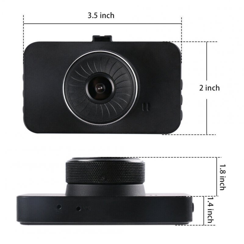 3-inch Ips Car Driving Recorder with HD Display Dual Lens Dash Cam 1080P Night Vision Dvr Auto Camcorder 