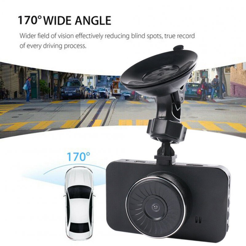 3-inch Ips Car Driving Recorder with HD Display Dual Lens Dash Cam 1080P Night Vision Dvr Auto Camcorder 