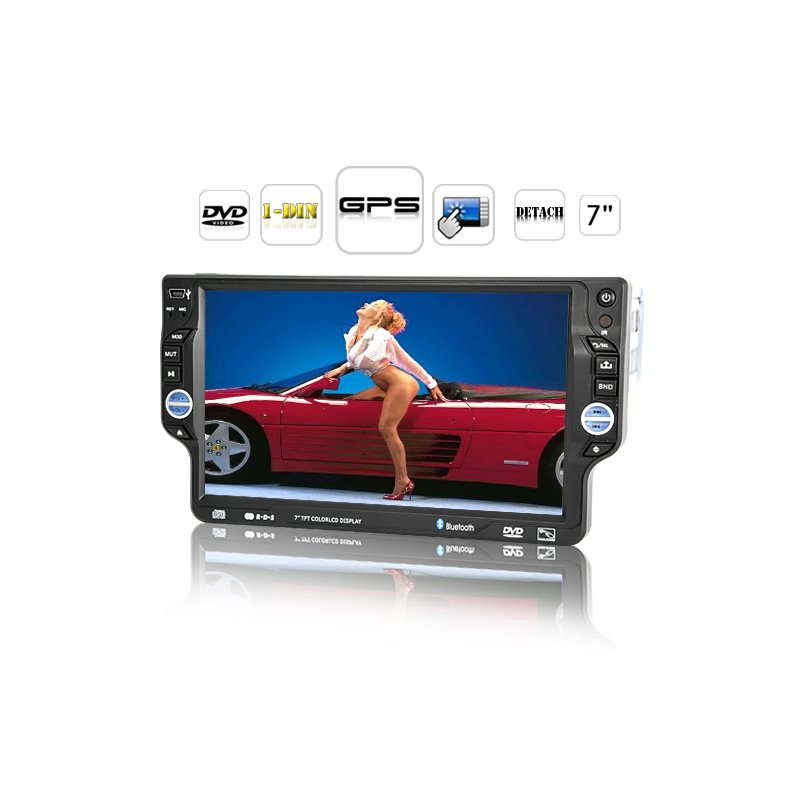 7 Inch Car DVD Player 1DIN - Piranha