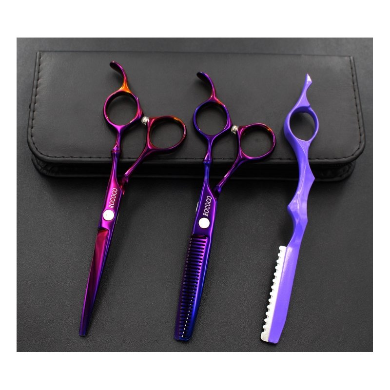 Professional Hair Cutting Scissor Hair Scissors Hairdressing Scissors Kit Hair Straight Thinning Scissors Barber Salon 