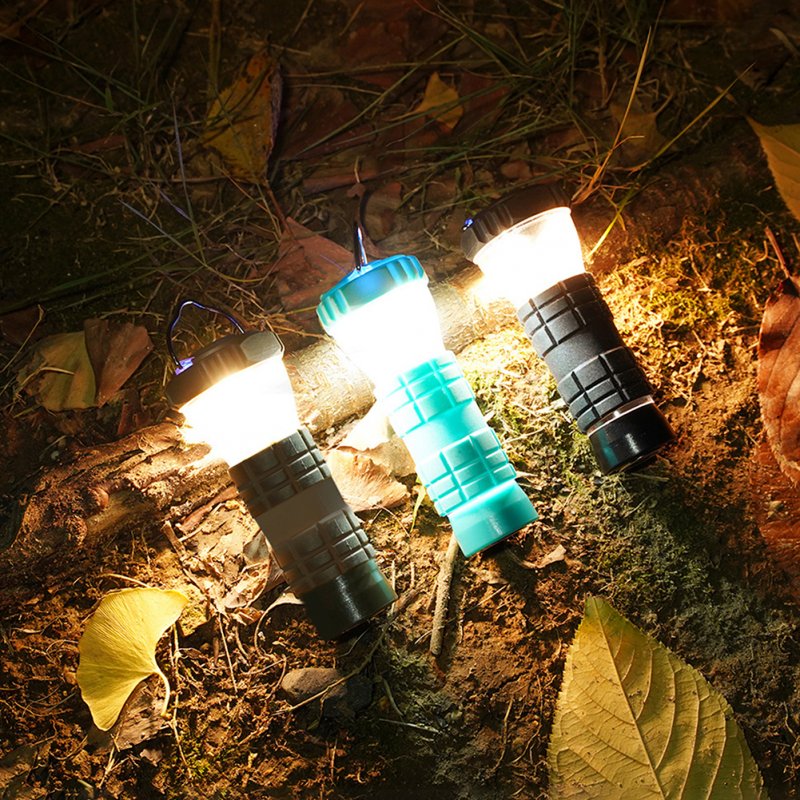 Portable Outdoor Camping Tent Lantern Adjustable Brightness Led Emergency Lights With Removable Tripod Lampshade 