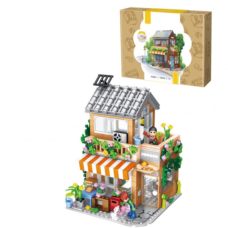 Creative City Street View Shop Building Blocks Toys House Architecture Puzzle Figures Bricks Toys For Kids 