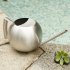 1L Stainless Steel Long Mouth Watering Can Spherical Household Watering Gardening Tool  As shown