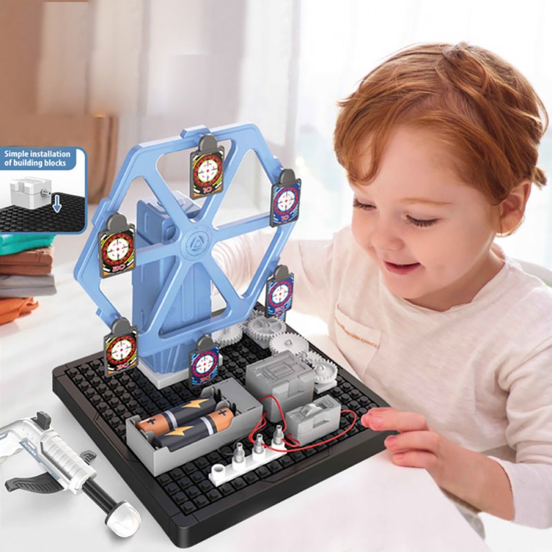 Circuit Maze Brain Game Rotating Target Children DIY Assembled Toys rotating target