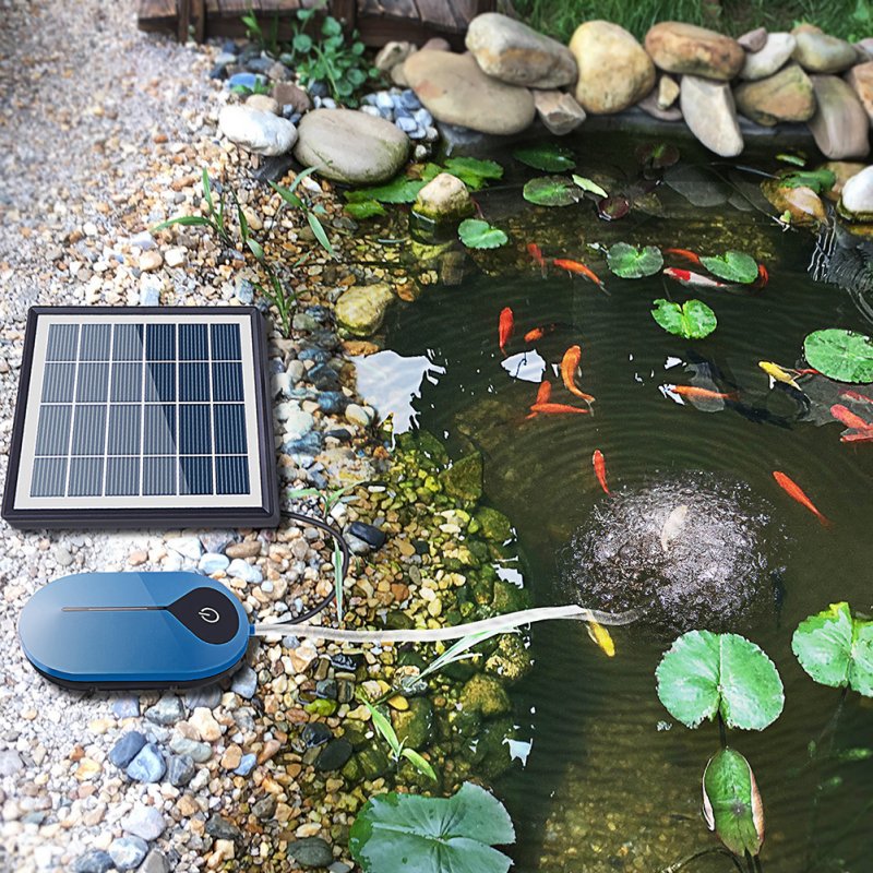 Solar Oxygen Pump Portable Energy Saving Outdoor Air Pump Fishing Tools Fish Tank