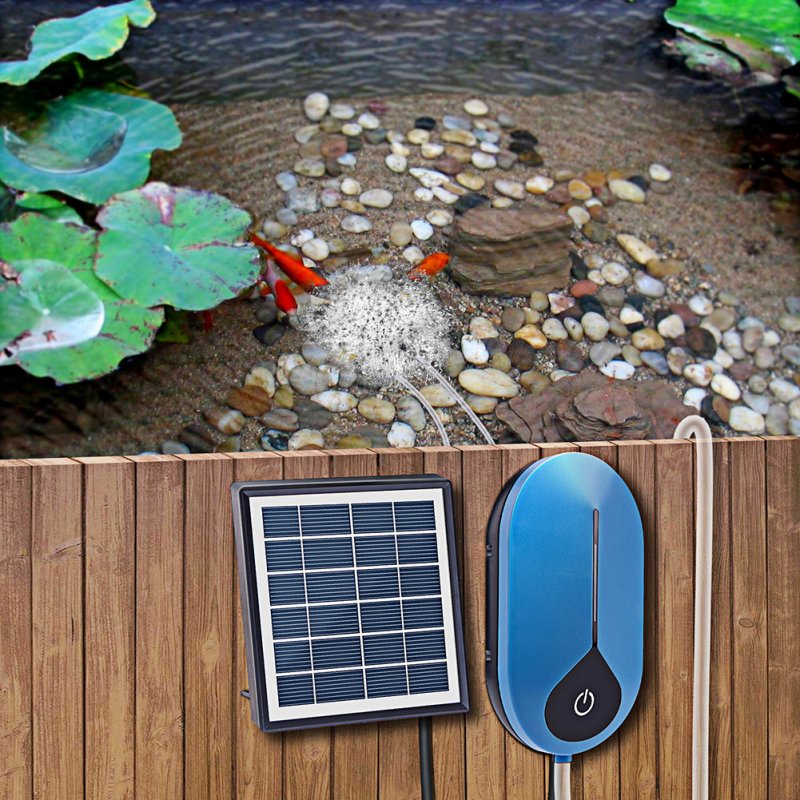 Solar Oxygen Pump Portable Energy Saving Outdoor Air Pump Fishing Tools Fish Tank