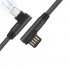 1M USB Type C Micro 90 Degree Cable for Type C Mobile Phone black
