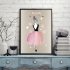 1PC 3PCS Lovely Girl Watercolour Canvas Painting Without Frame Poster Mural Wall Sticker Room Decoration Hanging Painting 30x40cm 3pcs