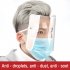 1PC 3PCs Transparent PVC Plastic Head Wear Droplet proof Face Mask 1PC