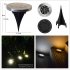 1PC 4PCS 8 LED Outdoor Solar Powered Lawn Pin Lamp with Warm White Light Stainless Steel Yard Garden Light Decoration 4pcs