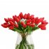 1PC Artificial Mini PU Tulip Flower for Home Living Room Wedding Decoration Red