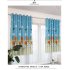 1PC Butterflies Sunflower Printing Shedding Window Curtain for Bedroom Balcony Punching Style Pink 1 meter wide x 2 meters high