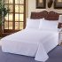 1PC Cotton Bedding Solid Color White Bed Sheet for Home Hotel Supplies white