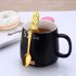 1PC Cute Mermaid Stainless Steel Teaspoon Handle Spoons Sugar Dessert Flatware Hanging Cup Coffee Tea Drinking Tool rose