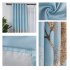 1PC Fallen Leaves Pattern Shading Window Curtain for Living Room Bedroom Punching Style Blue 1 2 7 meters