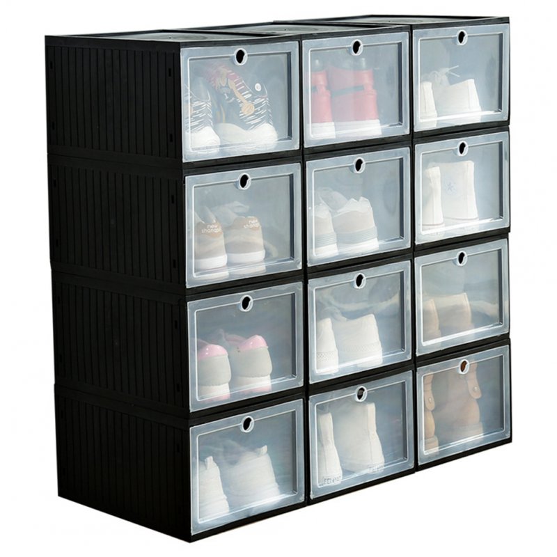 1pc Clear Foldable Shoe Storage Box