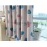 1PC Loving Heart Tree Printing Window Curtain for Shading Punching Style blue W 100cm  H 200cm