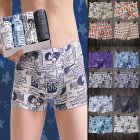 1PC Men Breathable Milk Fiber Boxer Briefs Random XL