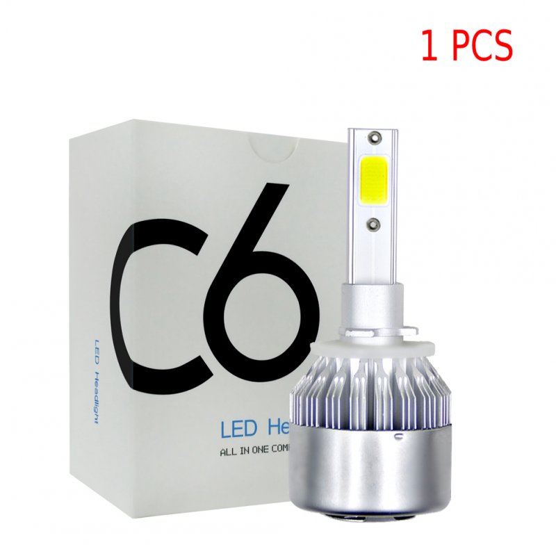 1PC Universal High Power Auto Bulbs C6 Car LED Headlights - 6000K - White Light 6000K-white_880/881/H27