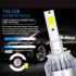 1PC Universal High Power Auto Bulbs C6 Car LED Headlights   6000K   White Light 6000K white 880 881 H27