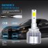 1PC Universal High Power Auto Bulbs C6 Car LED Headlights   6000K   White Light 6000K white 880 881 H27