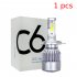 1PC Universal High Power Auto Bulbs C6 Car LED Headlights   6000K   White Light 6000K white 880 881 H27