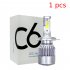 1PC Universal High Power Auto Bulbs C6 Car LED Headlights   6000K   White Light 6000K white 880 881 H27