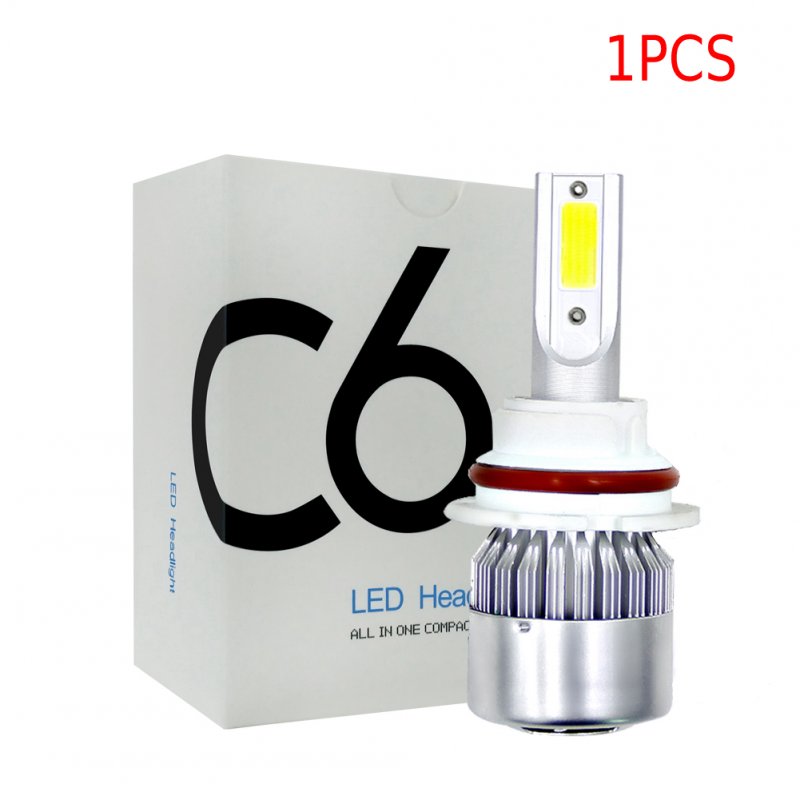 1PC Universal High Power Auto Bulbs C6 Car LED Headlights - 6000K - White Light 6000K-white_H11/H8/H9