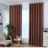 1PCS Cotton   Linen Blackout Curtain Solid Colour Drape for Home Hotel Decoration wine red 100   210cm