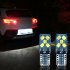 1Pair Fiberglass Board Signal Lamp  T10 2835 10smd Promise Decoding Car Interior License Plate Lights  White light