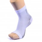 1Pair Medical Plantar Fasciitis Socks with Arch Joint Support Sports Compression Foot Sleeves for Women   Man white