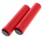 1Pair Ultra Light Anti Slip Bike Handlebar Grip Cover for Bicycle Mountain Bike BMX Folding Bike Red