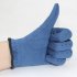 1Pair Women Golf Gloves Anti slip Super fine cloth breathable Artificial suede For Left and Right Hand Navy blue 18