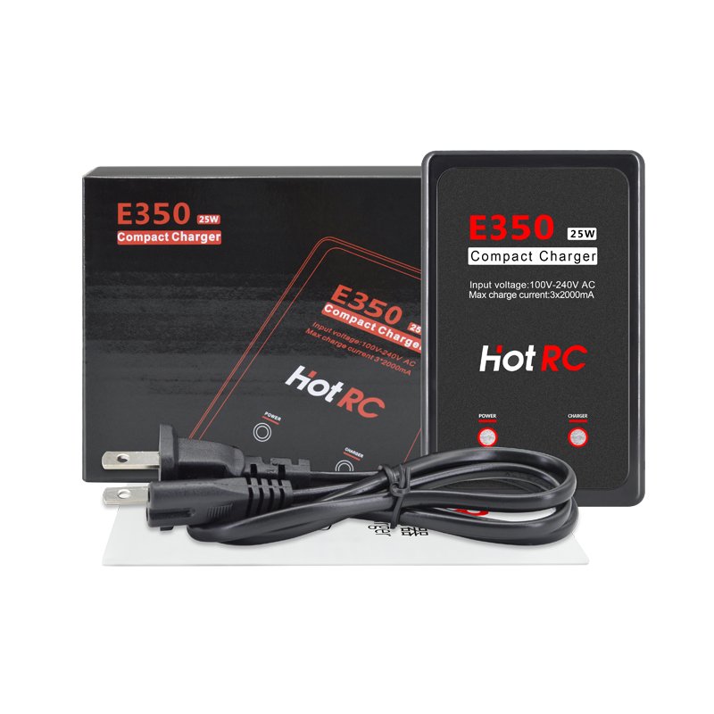 1Pc HotRC E350 Pro 7.4v/11.1v Lipo Battery Charger 2s 3s Cells Battery Charger 25W 2000mA for RC LiPo AEG Airsoft Battery European regulations