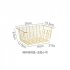 1Pc Nordic Wrought Iron Table Snack Fruit Metal Storage Basket Small rose gold