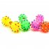 1Pc Pet Dog Chew Toy Soft Bone Shaped Squeaky Toy with Colorful Dot for Puppy Dog small
