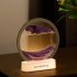 1W Bedside Quicksand Painting Led Night Light Usb Charging Romantic Gift for Home Desktop Blue