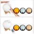 1W Creative Moon Lamp With Remote Control Wooden Bracket 16 Colors USB Rechargeable Touch Control LED Night Light Table Lamp Holiday Birthday Gift 18CM