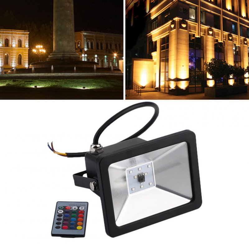10w/ 20w/ 30w RGB Flood  Light Ultra-thin Waterproof Colorful Floodlights Portable Outdoor Camping Parties Emergency Lights