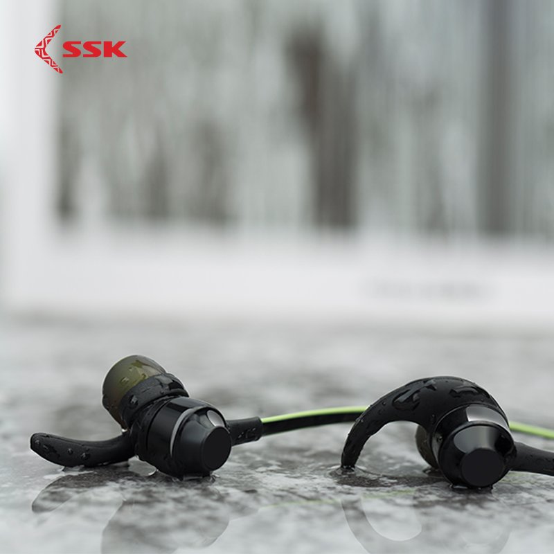 SSK Magnetic Wireless Bluetooth 4.1 Earphone Sports Earphone Headset Waterproof with Microphone for Mobile Phones Music 