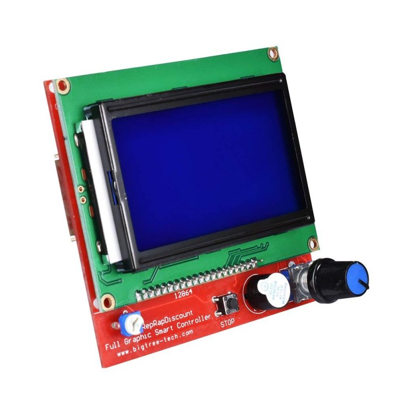 12864 LCD Display Smart Controller with Adapter for RAMPS 1.4 RepRap Guru 3D Printer 