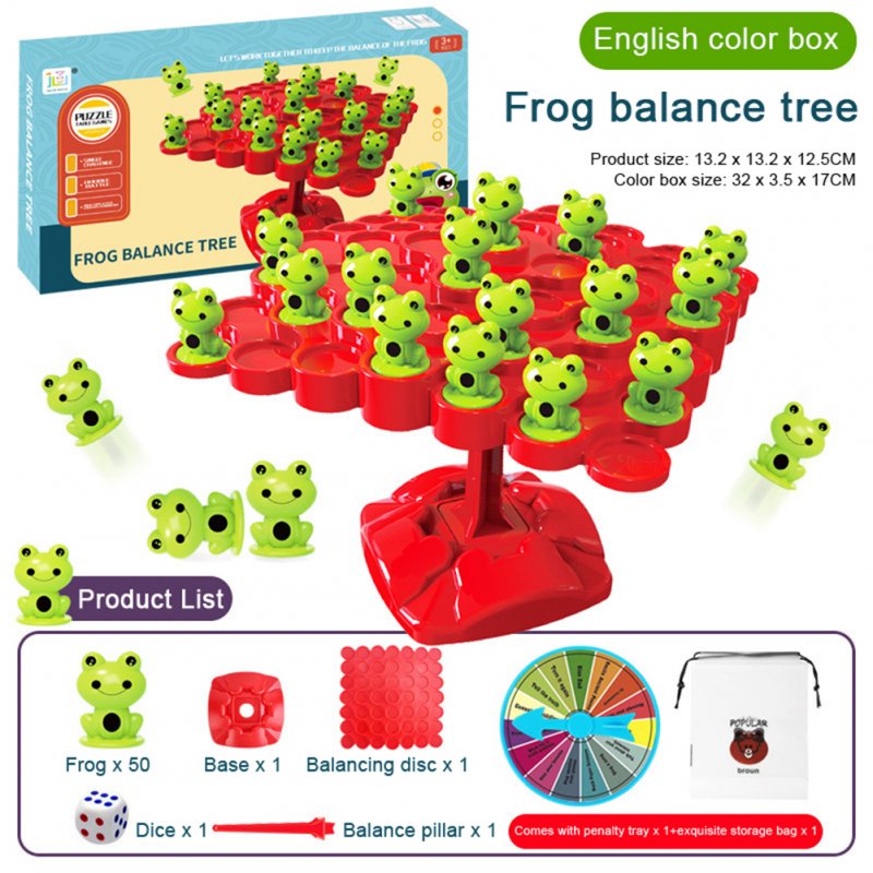 Balanced Tree Frog Balance Board Game For Kids Frog Number Counting Scale Math Game Interactive Toys For Kids Gifts 