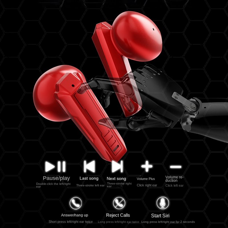 Gx-9 Bluetooth 5.3 Headphones Noise Reduction Bass Music Earphone Wireless Game Headset 