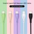 1m 2m Tpe Soft Rubber Data  Cable Copper Core Good Toughness For Type c Device Interface Light purple 2M
