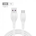 1m/2m Tpe Soft Rubber Data  Cable Copper Core Good Toughness For Type-c Device Interface White 1M